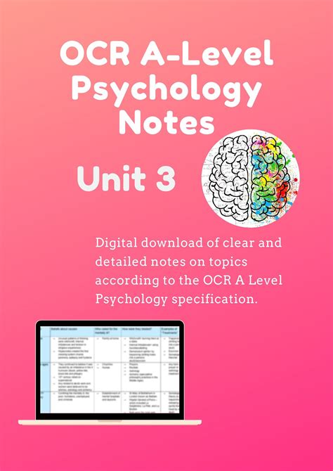 Give them a try and see how you do Exam paper questions organised by topic and difficulty. . Ocr a level psychology notes free